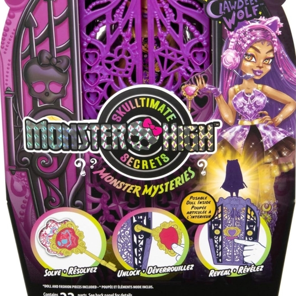 📦🔥Monster High Skulltimate Secrets Monster Mysteries Playset, Clawdeen Wolf